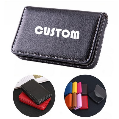PU Leather Name Card Case Business Card Holder