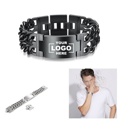 Men's Double-Strand Titanium Steel Bracelet