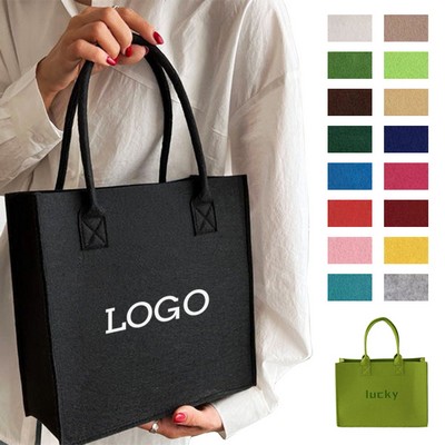 Large Capacity Recycled Felt Shopping Tote Bag
