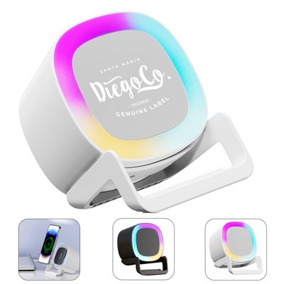 Bluetooth Speaker with Phone Stand and Spotlight