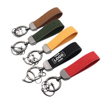 Premium Flip Fur Car Keychain With Zinc Alloy.