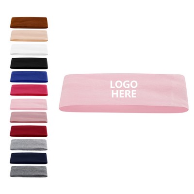 Moisture Wicking Knit Headband For Fitness