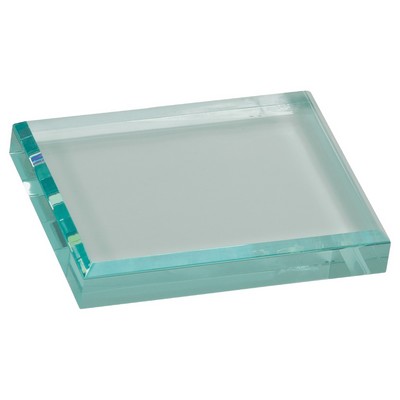 4.5" x 3.5" Jade Acrylic Paperweight