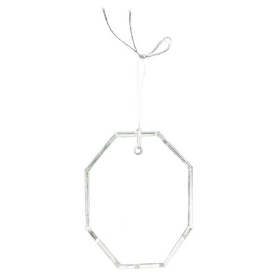 3.5" Crystal Octagon Ornament