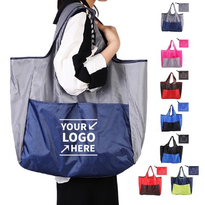Foldable Oxford Cloth Reusable Large Shopping Tote Bag