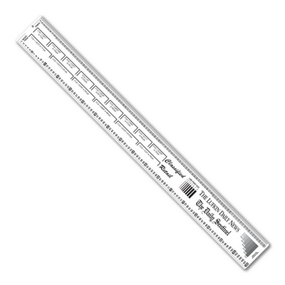 18" Flexible PVC Ruler with Printing and Publishing Scales