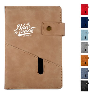 A5 Lined Leather Notebook