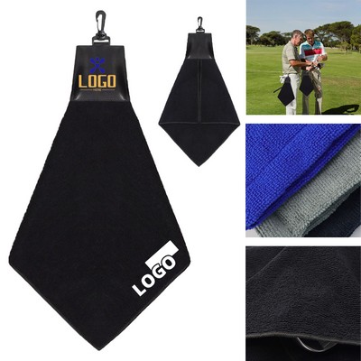 Premium Golf Towel with Carabiner Clip