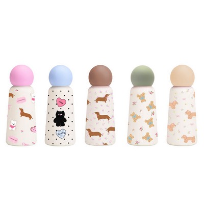 Full Imprint 12 Oz/350ml Water Bottle 316 Stainless Steel Bottle Vacuum Mug Cute Thermos-Model B