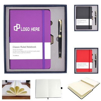 Pu Notebook And Pen Gift Set