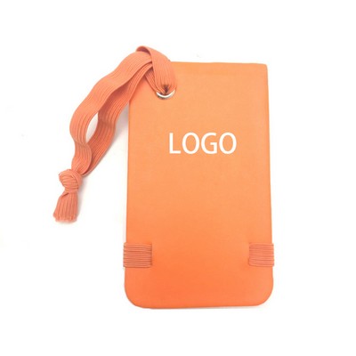 Leather Flip-Top Luggage Tag