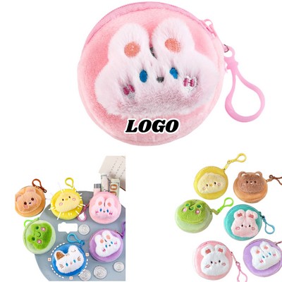 Plush Coin Pouch With A Keychain