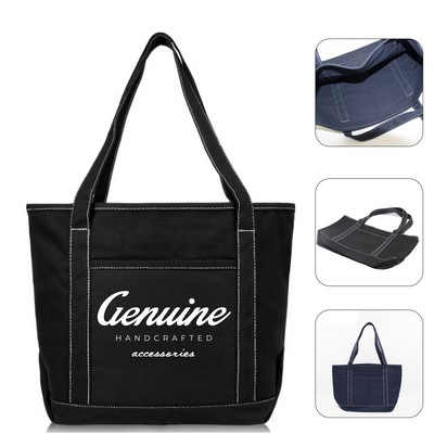 Zippered Boat Tote Bag