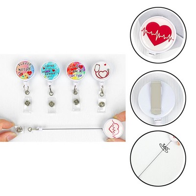 Scalable plastic crocodile clip scroll badge scroll