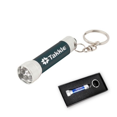 Black 5 LED Key Chain Flashlight