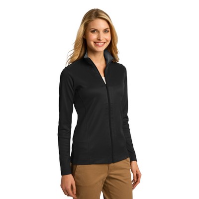 Port Authority Women's Vertical Texture Full-Zip Jacket.