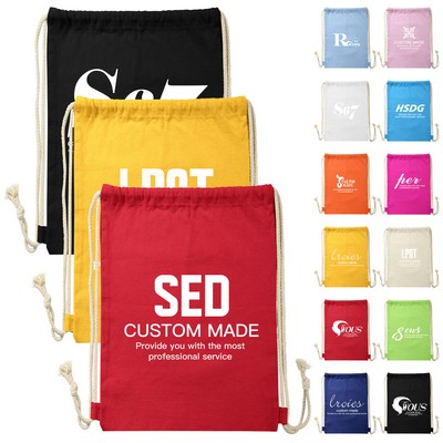Canvas Drawstring Backpacks
