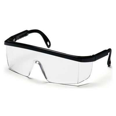 Integra Safety Glasses, Black Frame with Clear Anti-Fog Lens