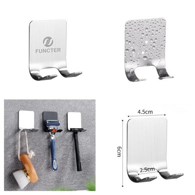 Waterproof Self Adhesive Stainless Steel Wall Hook