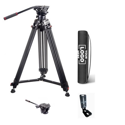Fluid Head Portable Camera Tripod