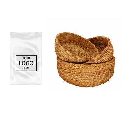 Rattan Round Fruit Basket