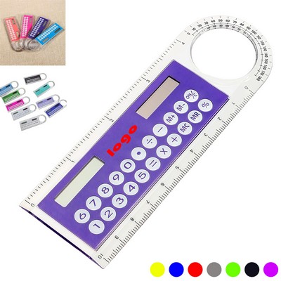 Solar Calculator with Ruler Magnifier