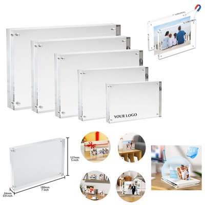 Acrylic Countertop Magnetic Picture Frame - 5" x 7"