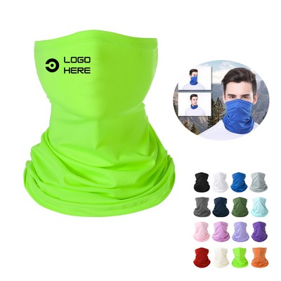 Outdoor Summer UV Protection Ice Silk Headscarf Face Mask