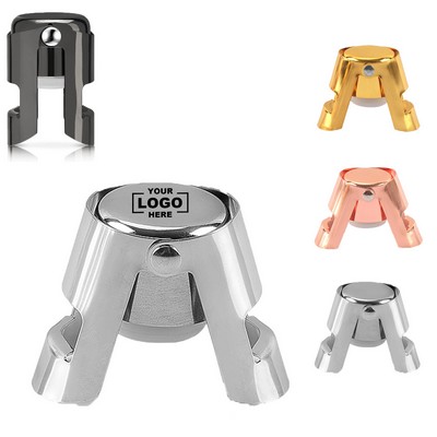 Stainless Steel Champagne Stopper Sealing Freshness Metal Bottle Stopper