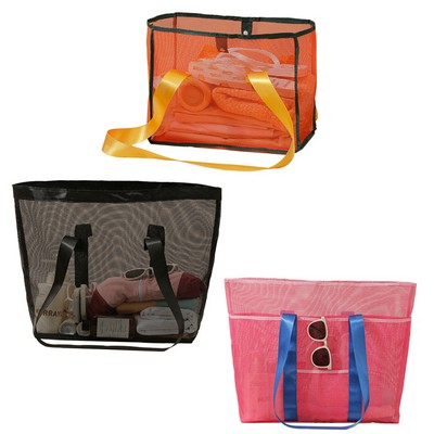 Large Capacity Mesh Beach Bag