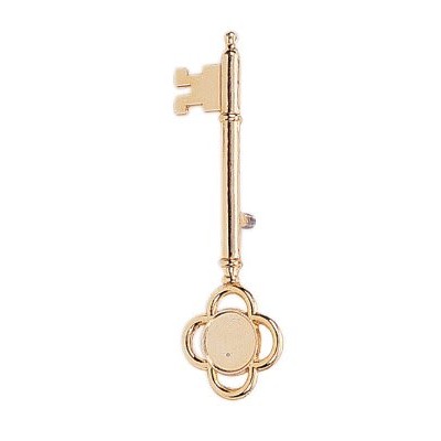 5 1/2" Gold Metal Key/ Insert Not Included