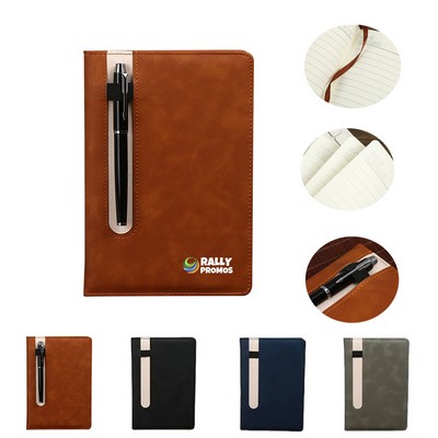PU Business B5 Notebook With Pen Slot