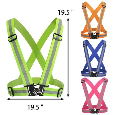 Adjustable Reflective Safety Vest Belt