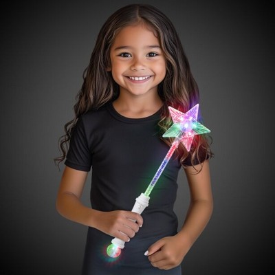 15" Multi Color Star Wand