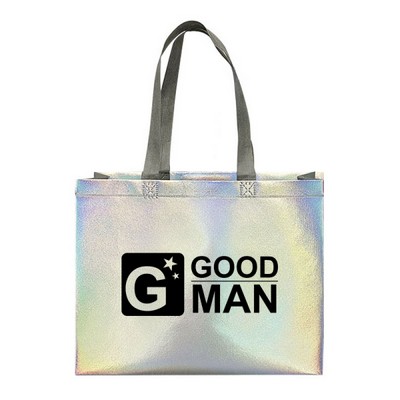 Laser Non-woven Tote Bag(12.6"W×10.6"H×4"T)
