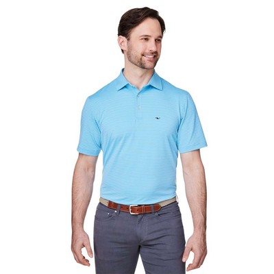 Vineyard Vines® Mens Bradley Stripe Sankaty Polo