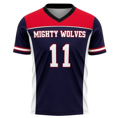 Sublimated Football Fanwear Jersey - Spandex with Mesh Siding
