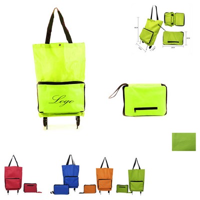 Lightweight Folding Shopping Bag With Wheels