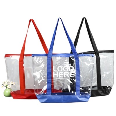 Stylish Transparent PVC Tote Bag
