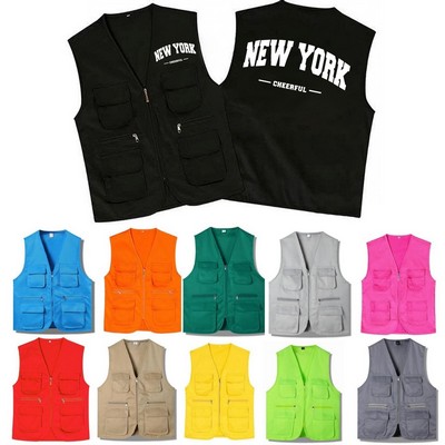 Multi-Pockets Working Vests