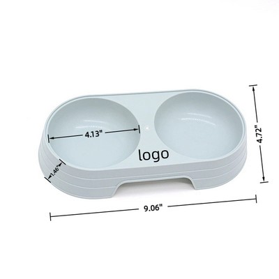 Plastic Double Bowl for Pets