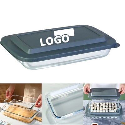 1.7 Qt Covered Glass Baking Dish with Handles