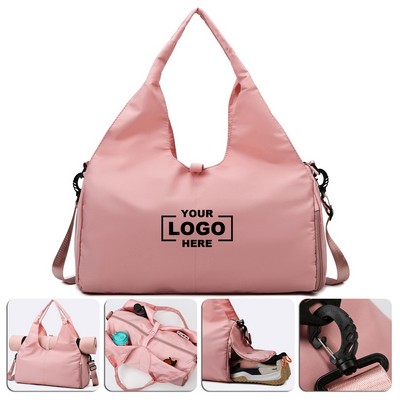 Light Yoga Gym Duffel Bag with Shoe Compartment