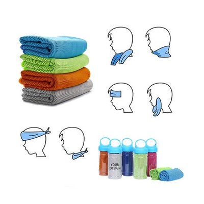 Cooling Towel With Bottle