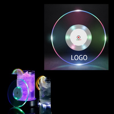 Vibrant Multi Color3 Lighting Modes LED Acrylic Drink Coasters