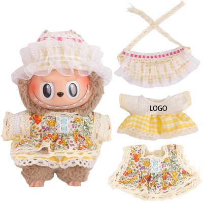 6.7" Dolls Cotton Floral Dress