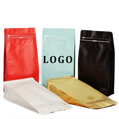 Resealable Coffee Pouches With Bags For Coffee Bean Storage Eight-Side Seal Bag