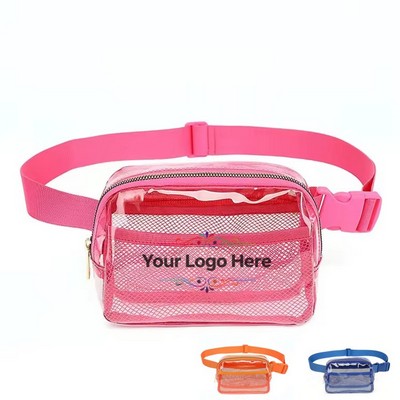 Clear 2-Zip Stadium Waist Pack