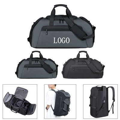 Oxford Fabric Sports Travel Bag w/ Wet Dry Pocket