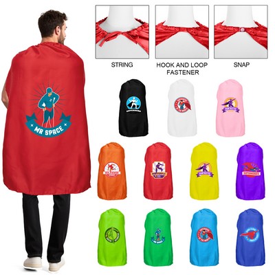 Adult Satin Superhero Cape
